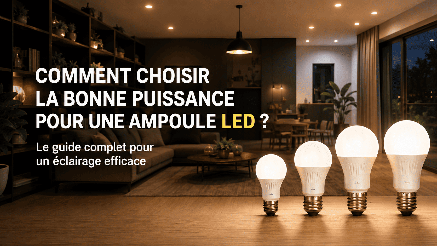 Comment choisir la bonne puissance pour une ampoule LED ? Le guide complet pour un éclairage efficace