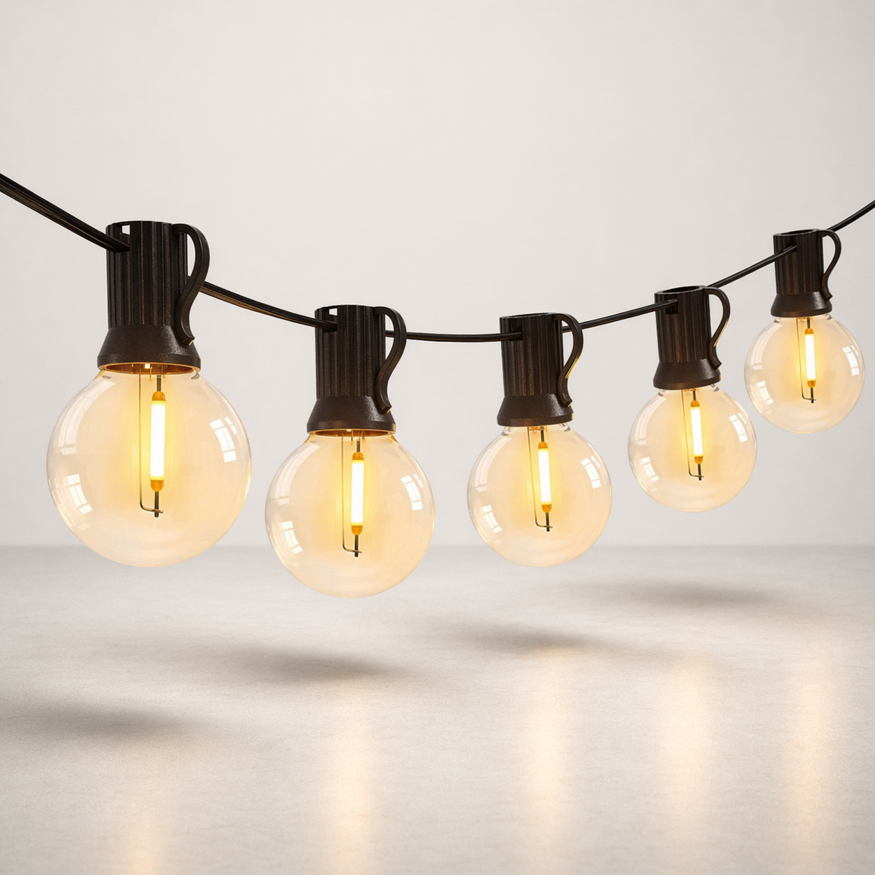 Guirlande LED | Lumineuse 9M 16 Ampoules Blanc Chaud Terrasse