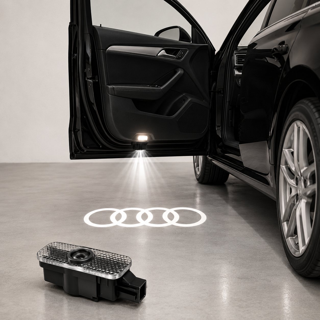 LED Voiture | Projecteur Porte Audi Anneaux