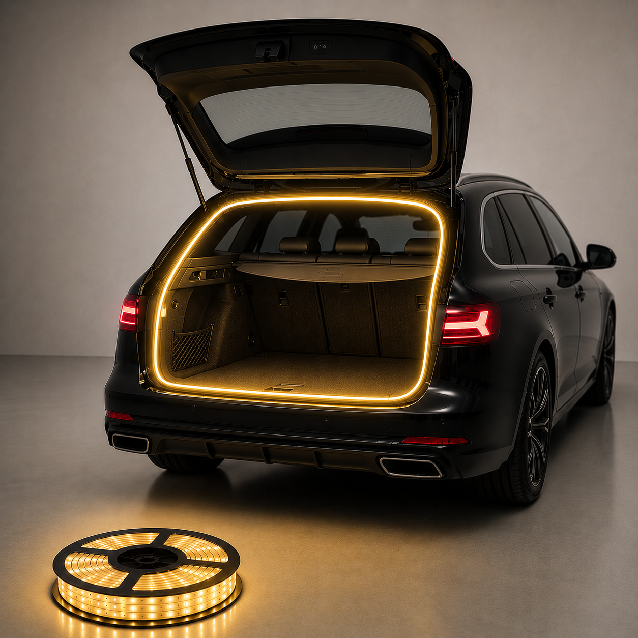 LED Voiture | Bande LED Coffre Jaune 2M