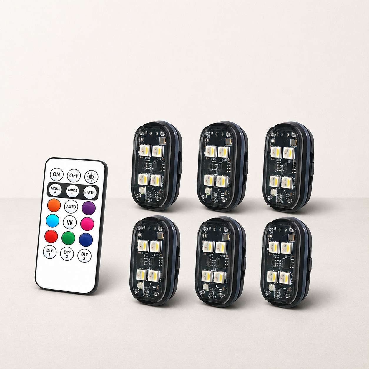 LED Voiture | Stroboscope LED Voiture 6 Lampes