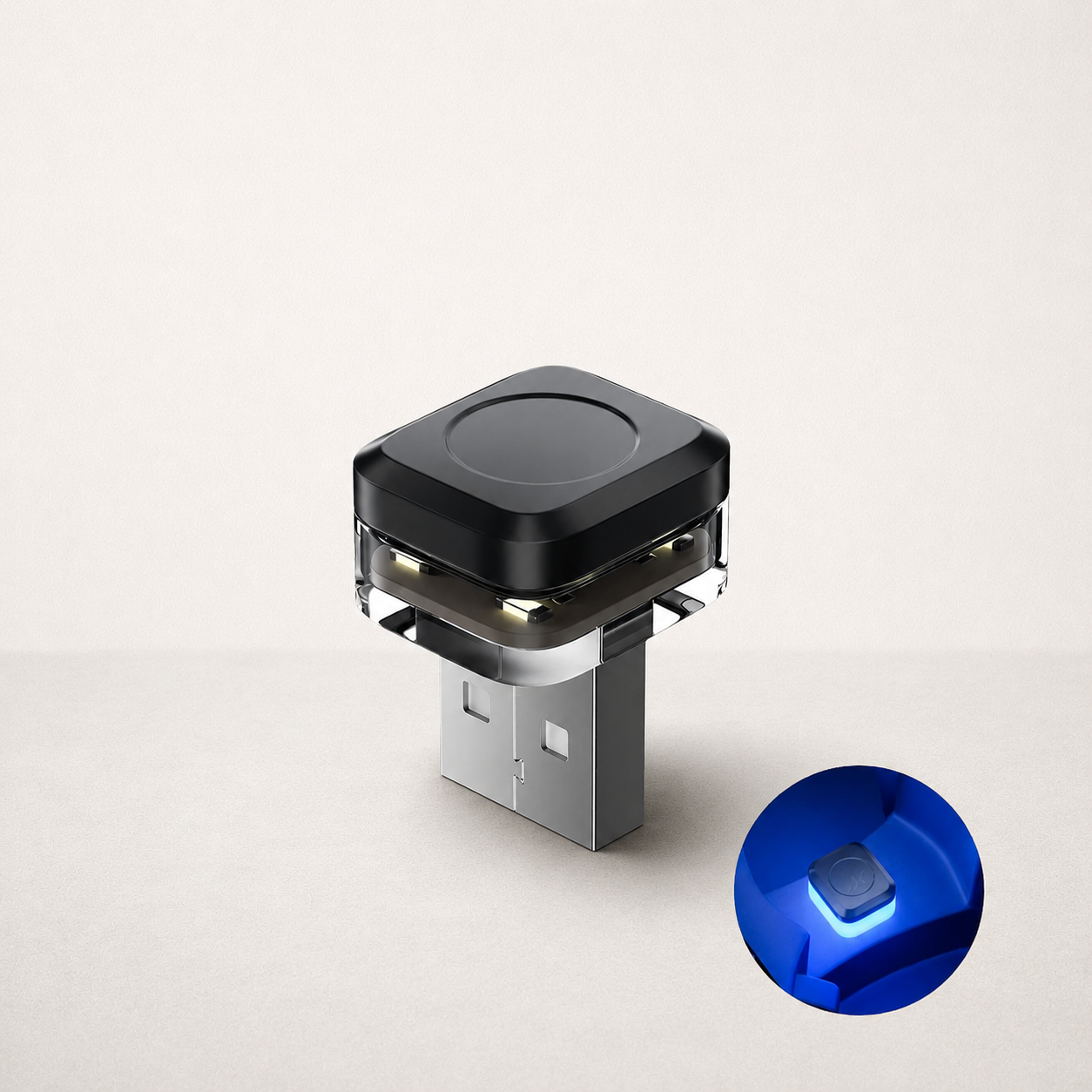 LED Voiture | Mini LED USB Intérieur Bleu