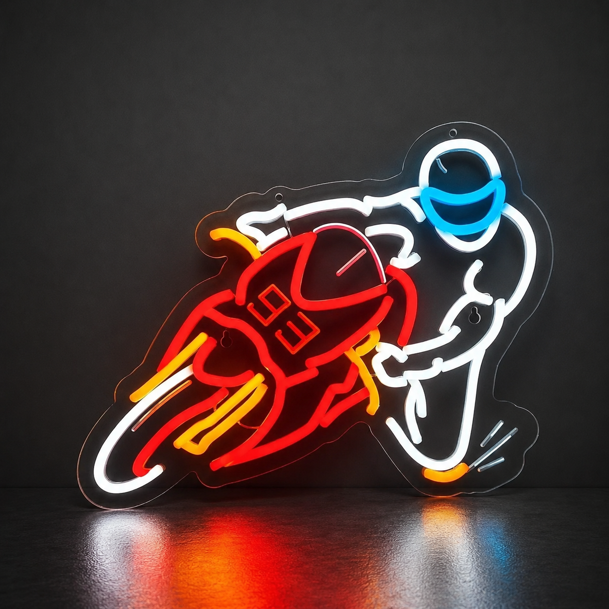 Néon LED | Néon Moto Racing Orange