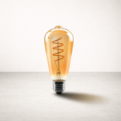 Ampoule LED E27 | Edison ST64 Ambrée Vintage