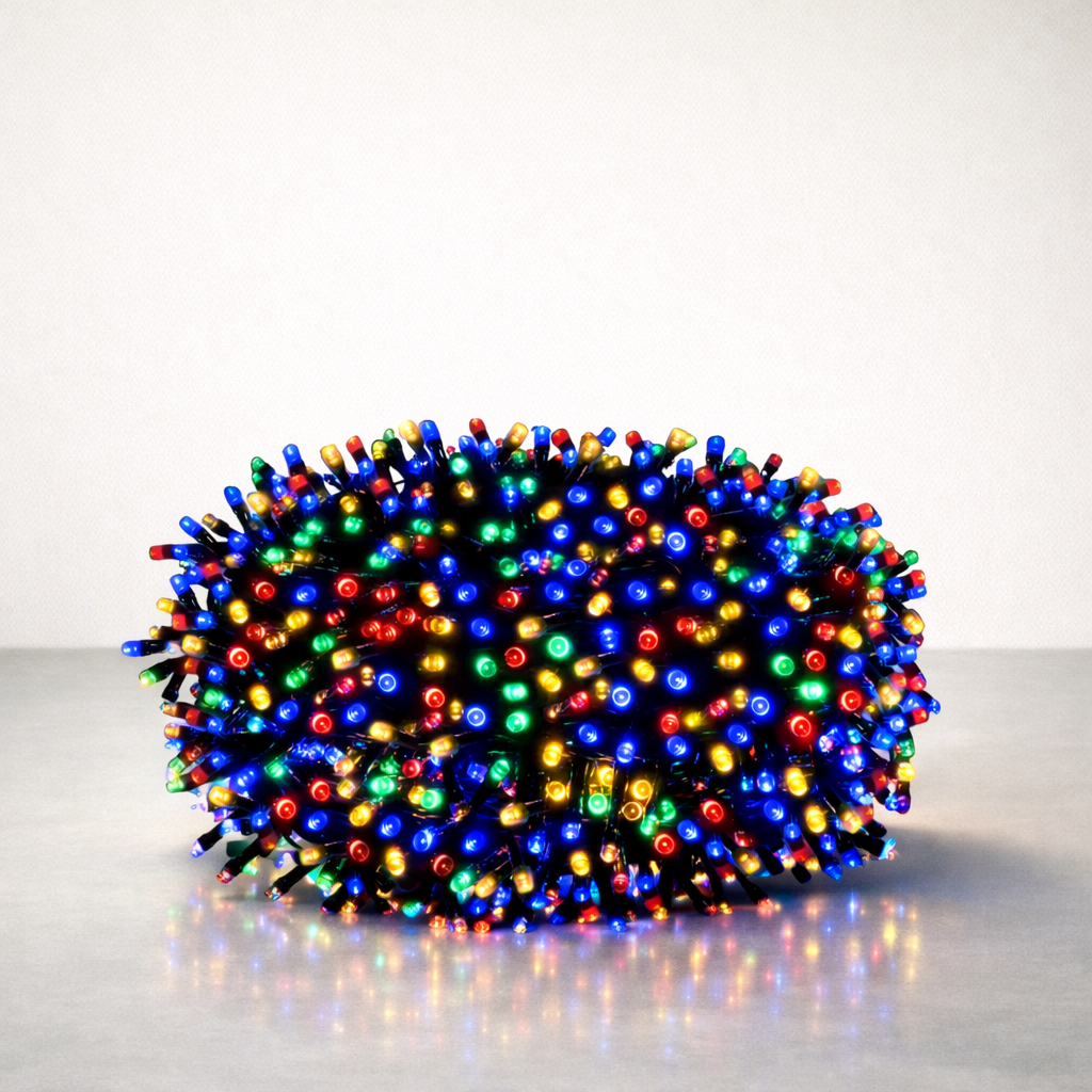 Guirlande LED | Cascade Multicolore Festive