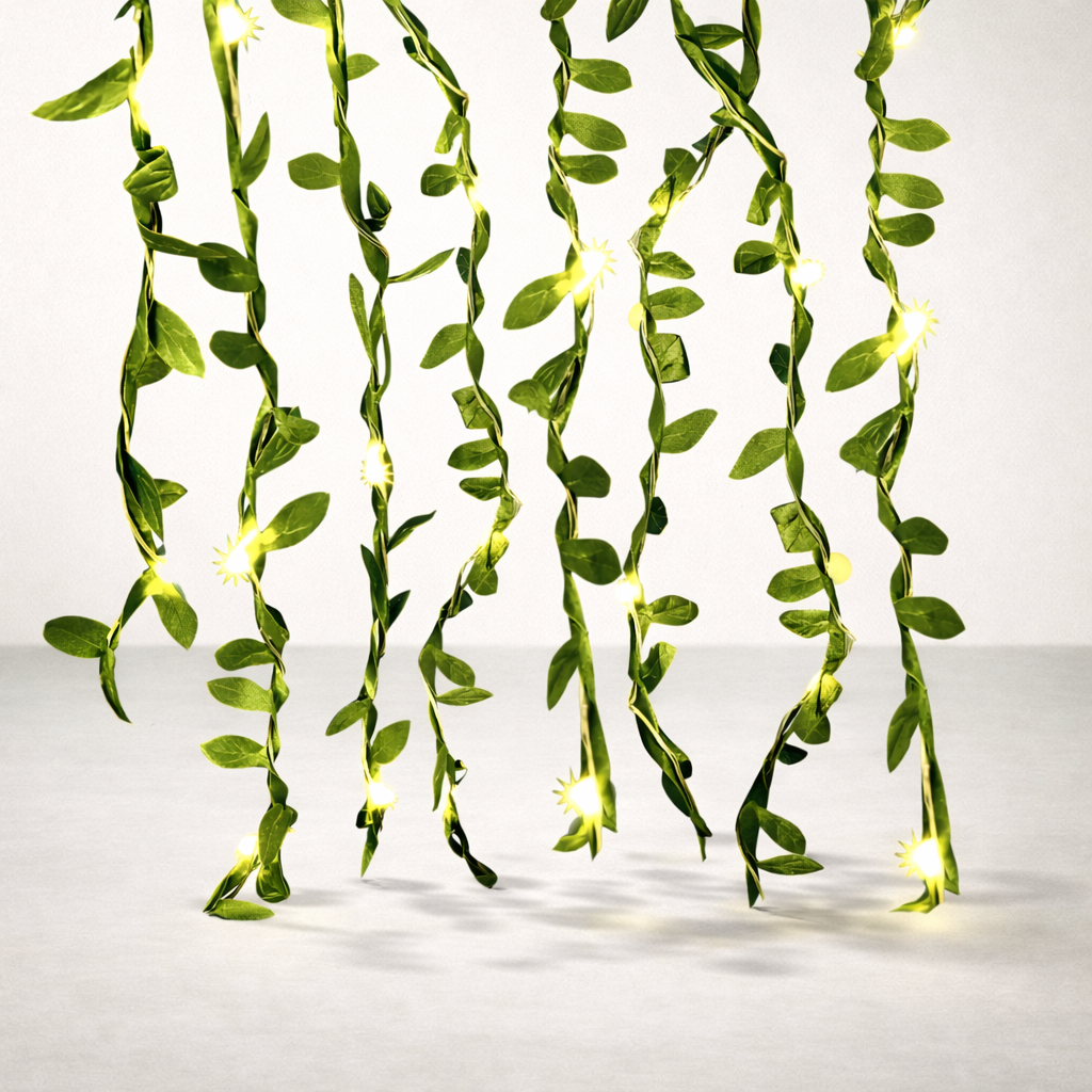 Guirlande LED | Brins Verts Féeriques Scintillants