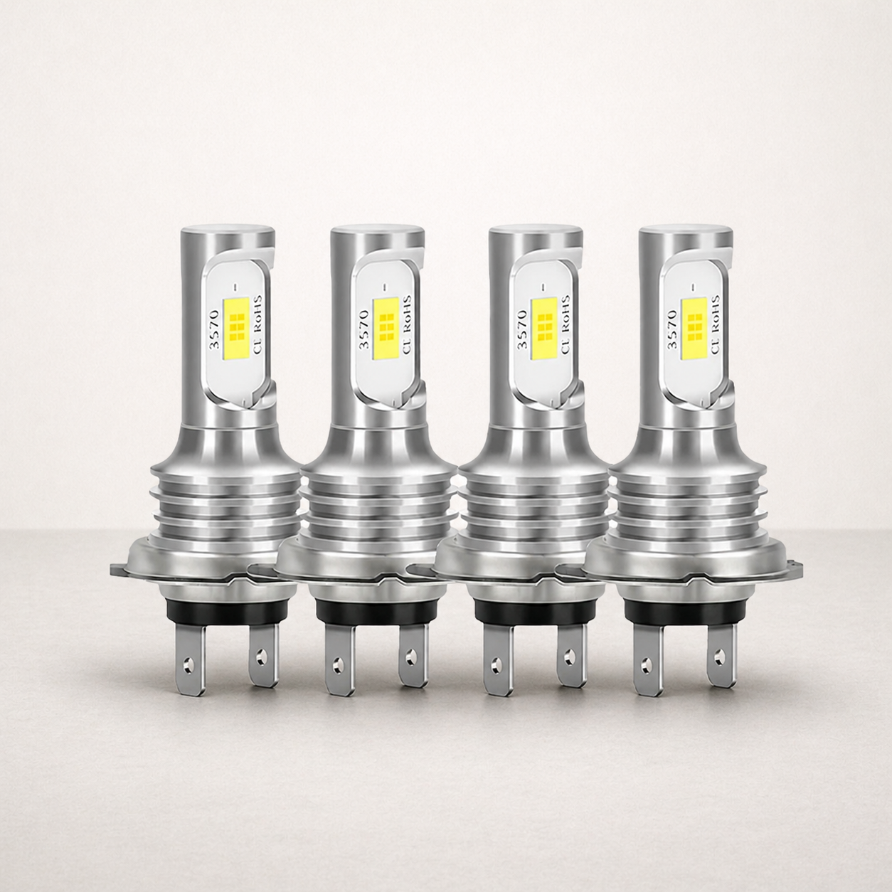 Ampoule H7 LED | Pack 4 Phares Longue Portée
