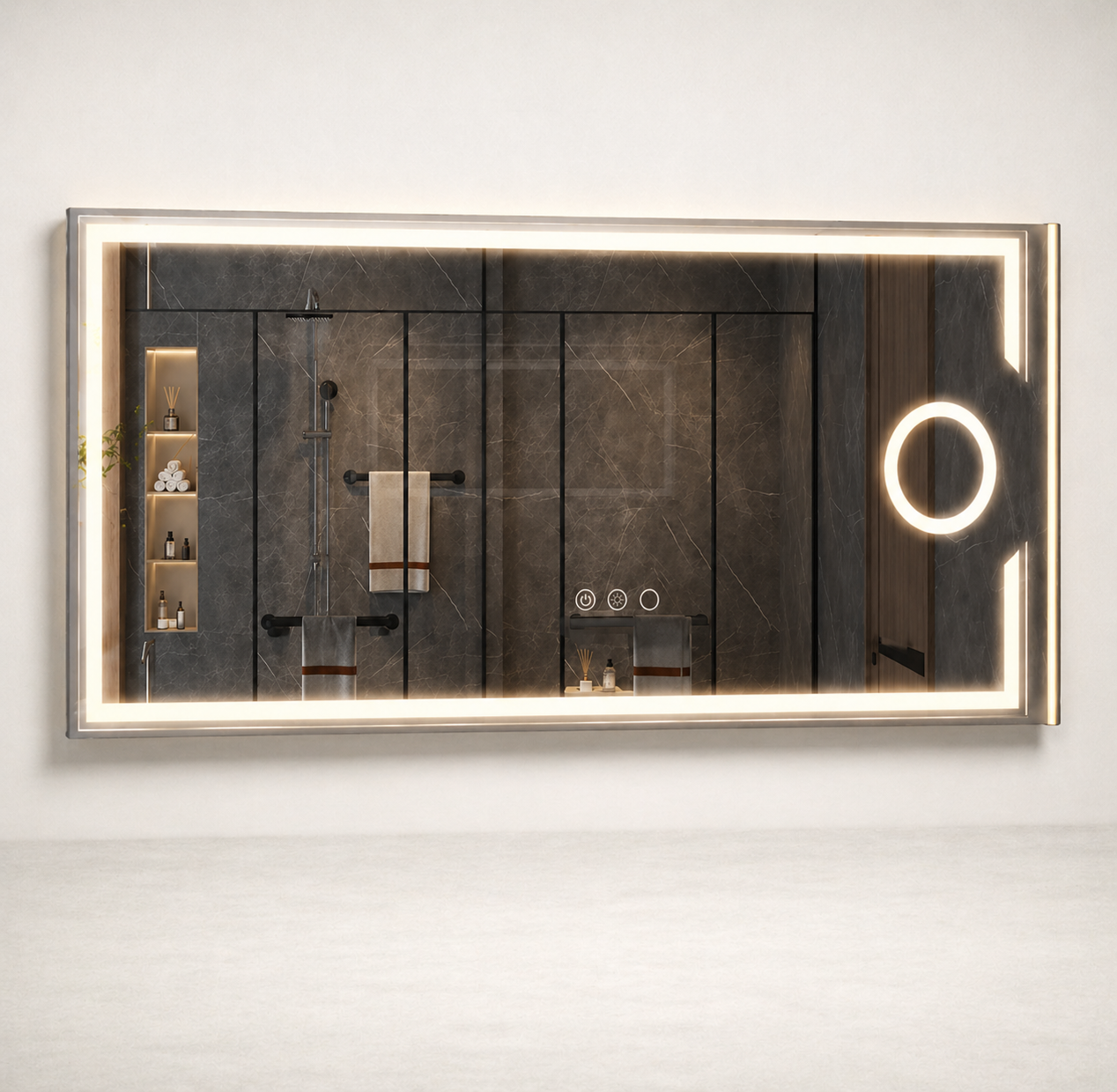 Miroir LED | Double Vasque Smart Design Luxe
