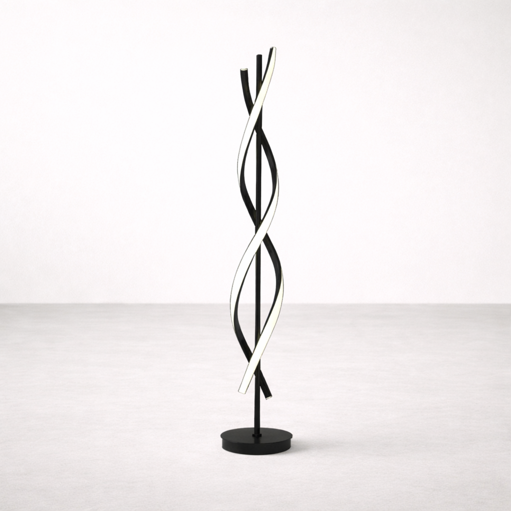 Lampe LED | Black Spiral Lamp