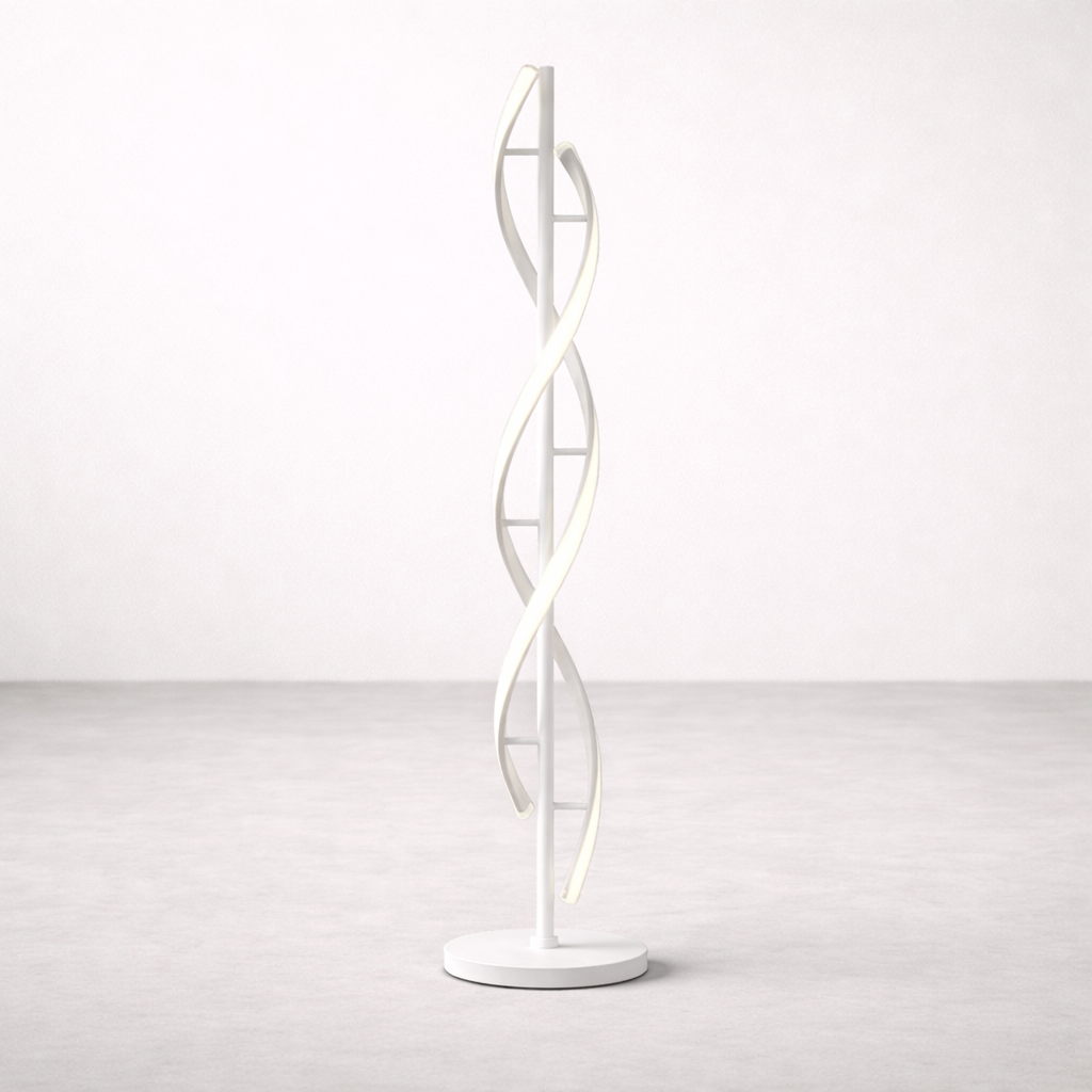 Lampe LED | White Spiral Lamp