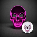 Masque LED Visage | Masque Crâne LED Rose