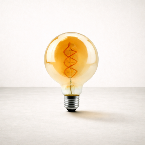 Ampoule LED E27 | Globe G95 Filament Ambré Vintage