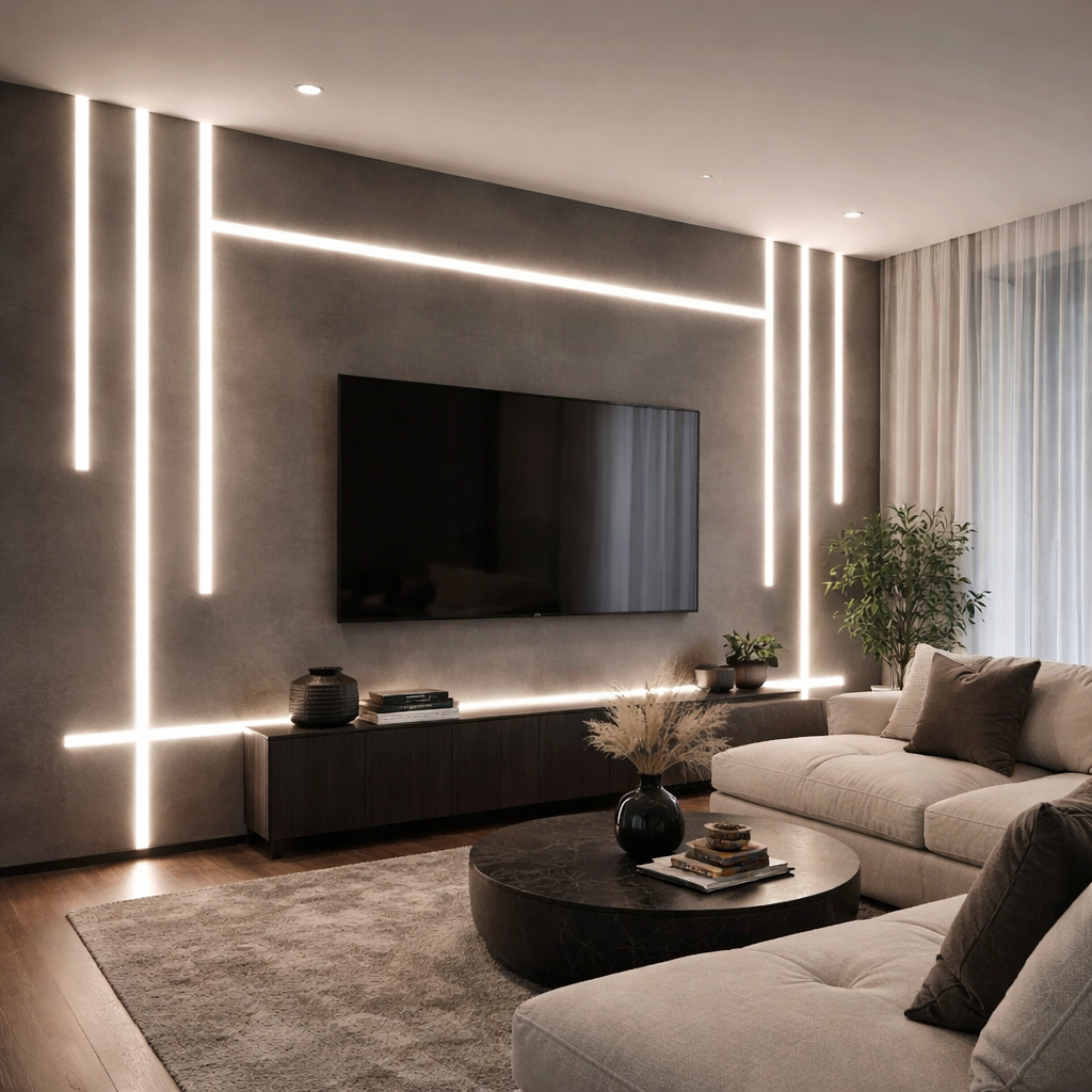 Réglette LED | Profilé Angle V Argent