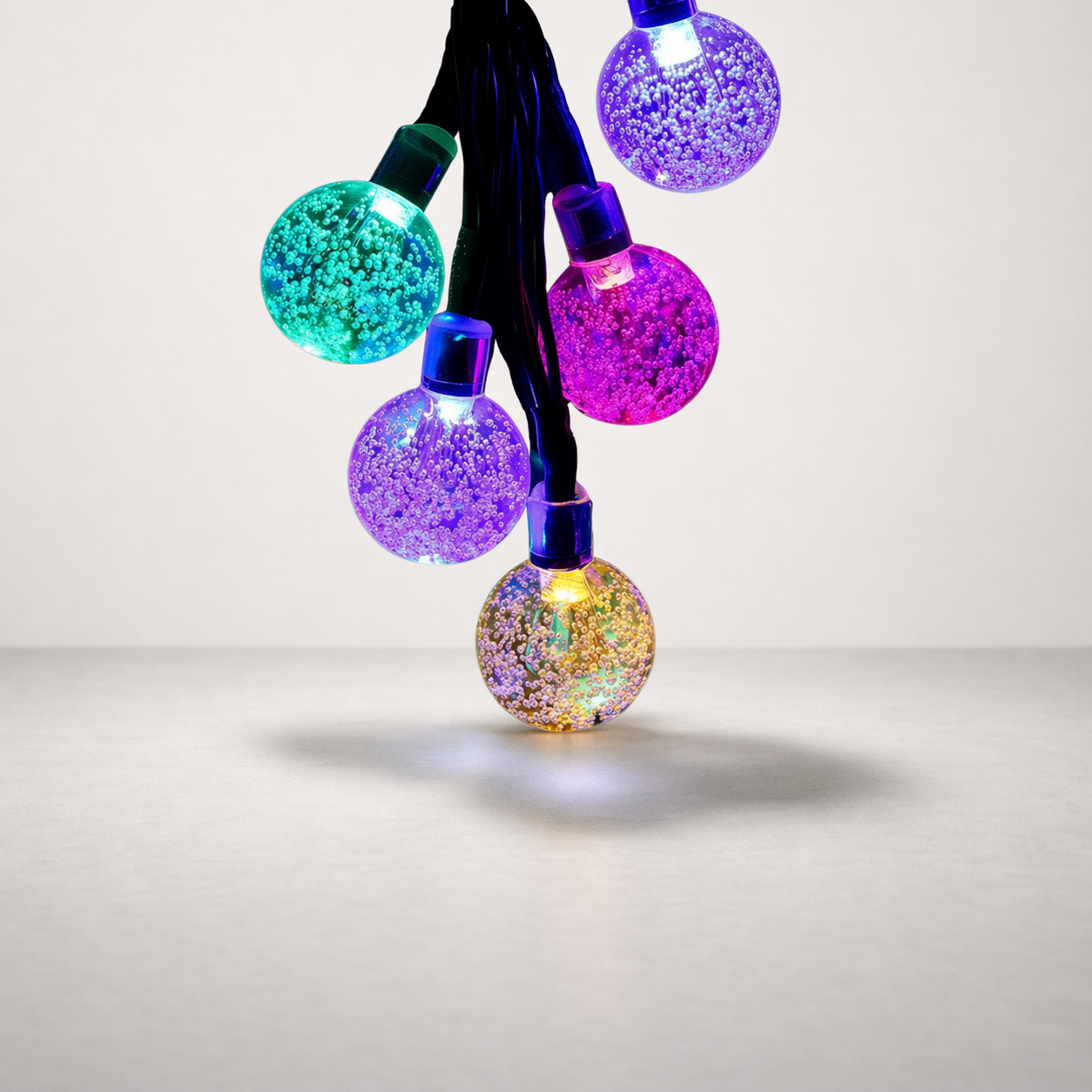 Guirlande LED | Boules Cristal Solaire Carnaval
