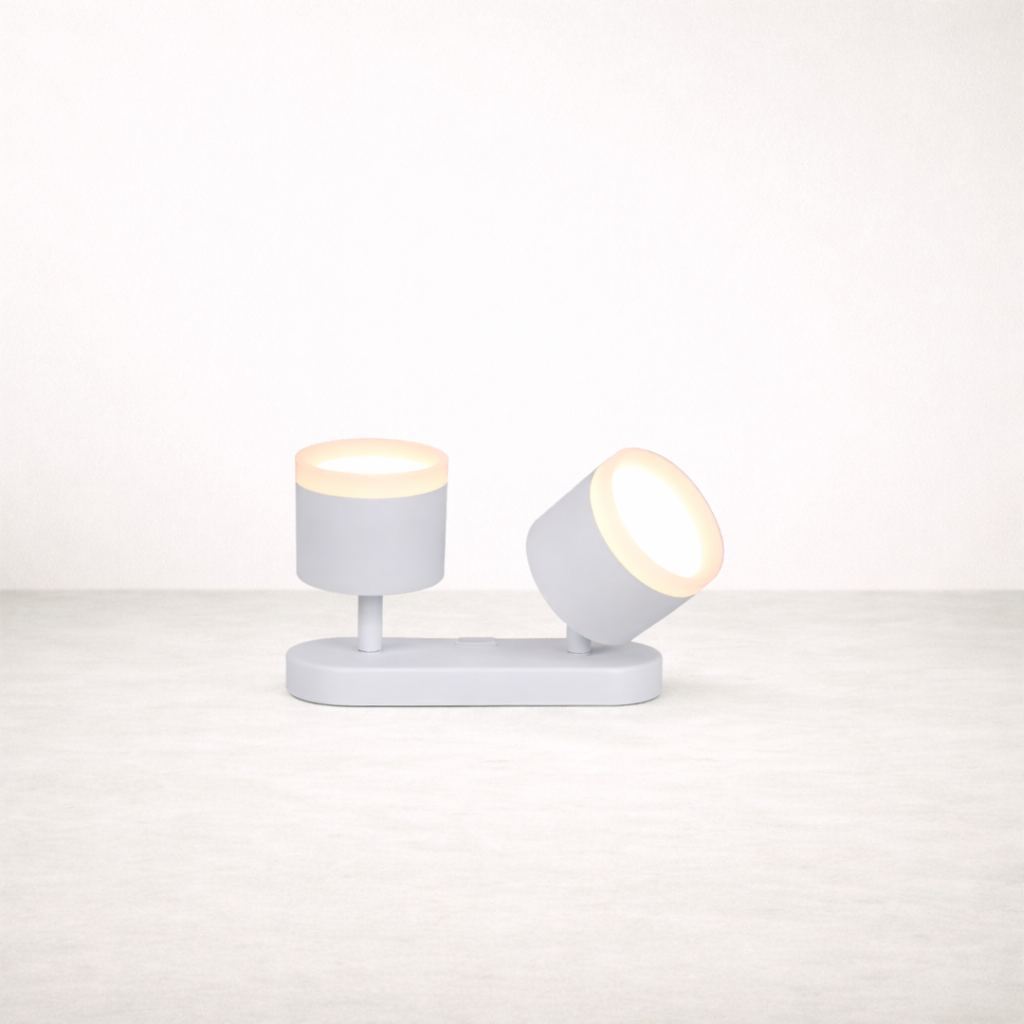 Spot LED | Double Spot Saillie Orientable Blanc