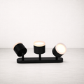 Spot LED | Triple Spot Saillie Orientable Noir