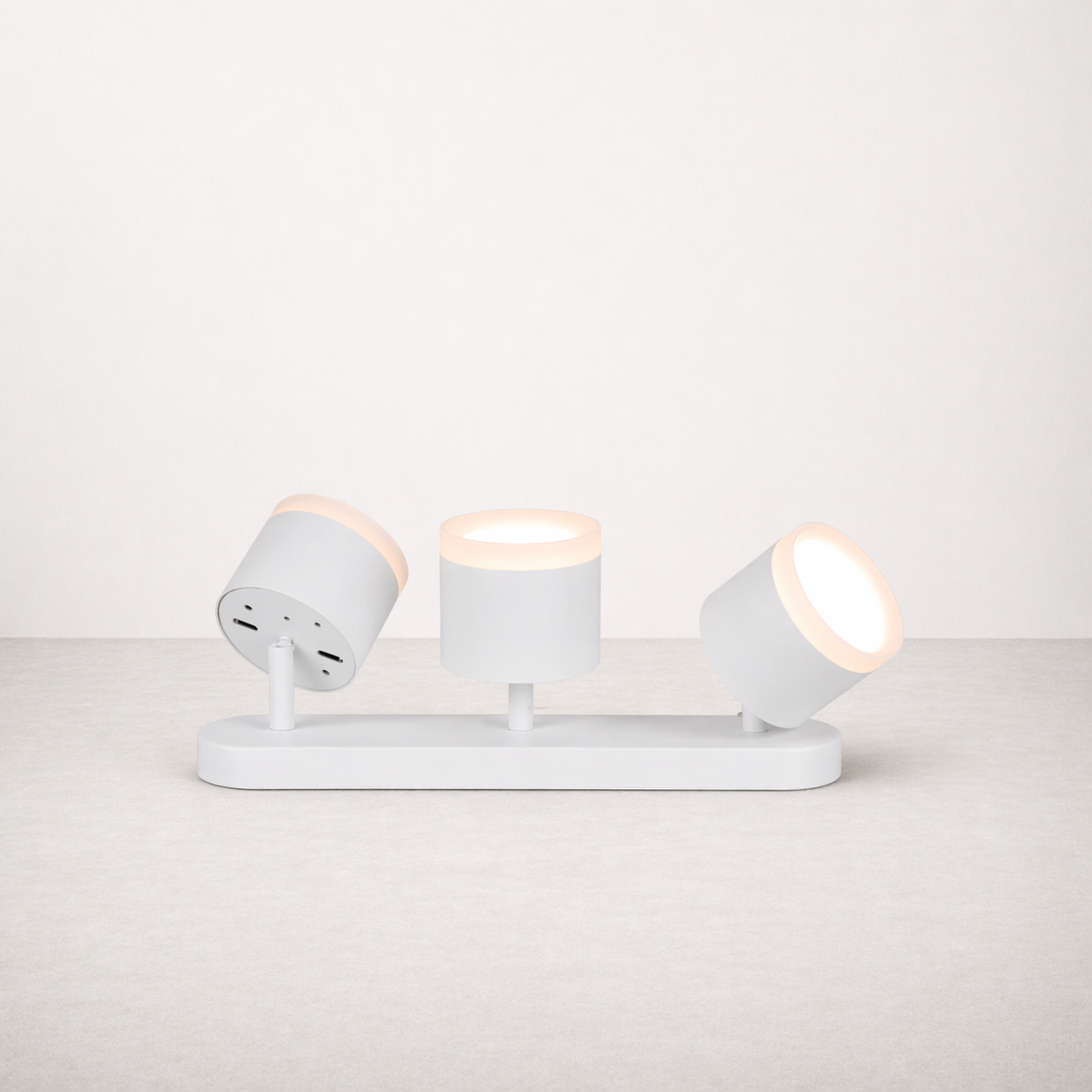 Spot LED | Triple Spot Saillie Orientable Blanc