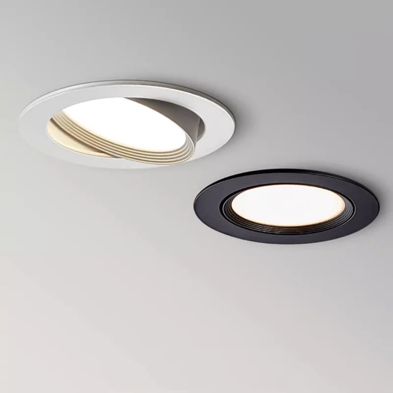Spot LED Encastrable | Spot Orientable Design Noir & Blanc