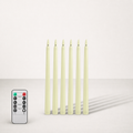 Bougie LED | Grandes bougies d'ivoire x6